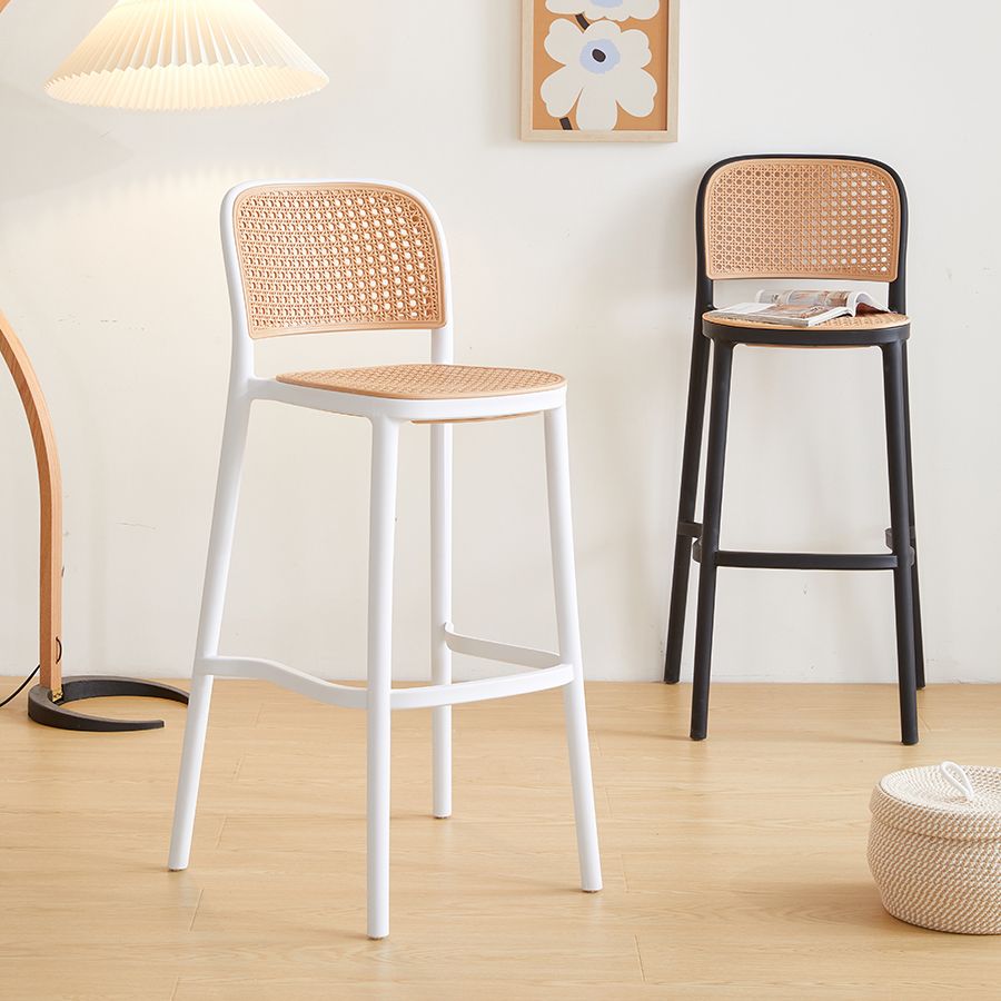 Modern Style Square Bar-stool Plastic Counter Bar Stool for Home