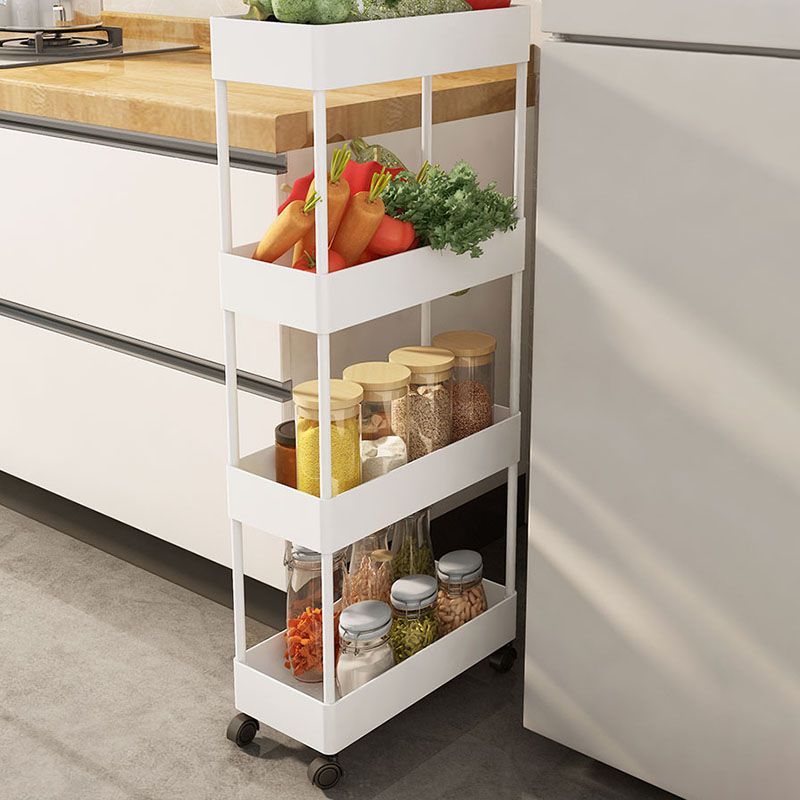 Libreria etagere scandinavo scaffale in metallo scaffale in plastica scaffale con ruote d'incantatore