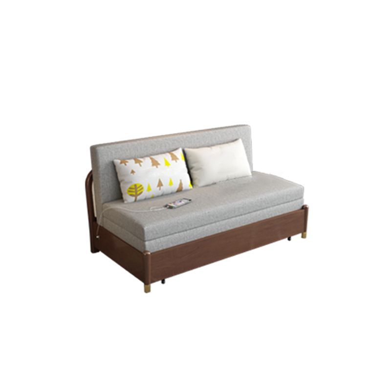 Contemporary Convertible Armless Cotton Blend Bed Sofa Couch