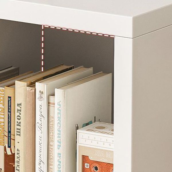 Contemporary Style Bookshelf Engineered Wood Bookcase for Home and Office