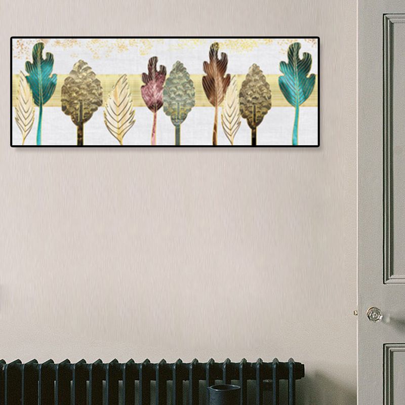 Textured Still Life Drawing Wall Art Canvas Nordic Style Wall Decor for Living Room