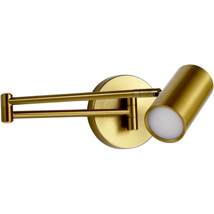 Prononi leggeri in metallo a 1 luce Moderna MODERNIT BLACK E GOLD ARM SCHEDTURE DELLA parete