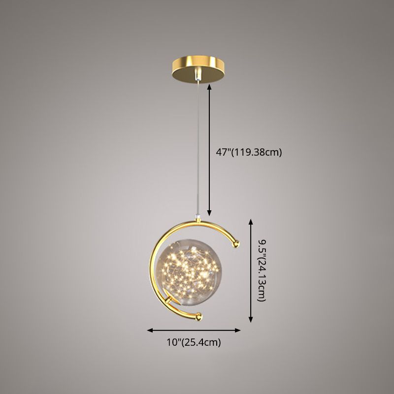 Kogellichtophanging hanger moderne eenvoudige glashanglampen voor restaurant