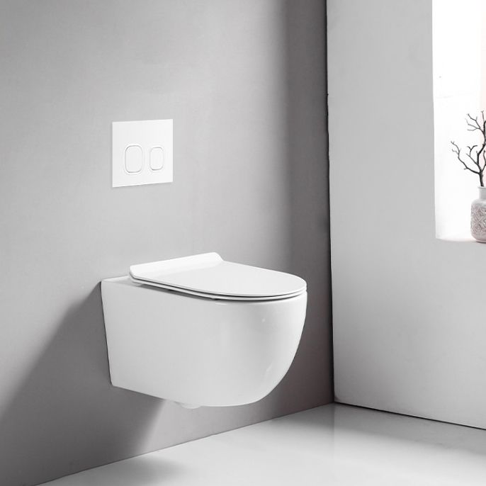 Wall Mount Flush Toilet Single Flush Modern One-Piece Toilet Urine Toilet