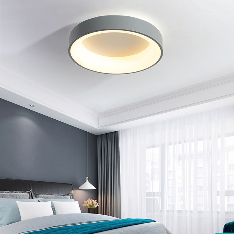 Luminaire de plafond encastré à LED de simplicité d'éclairage de plafond de cercle en métal