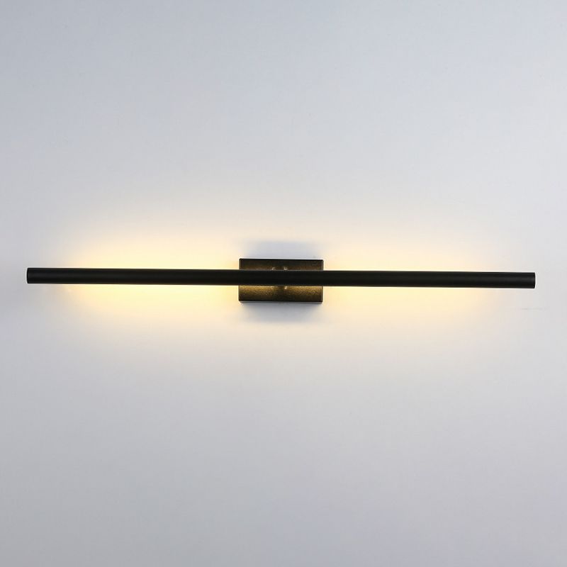 Contemporary Black/Golden Bathroom Vanity Light Metal LED Bath Bar