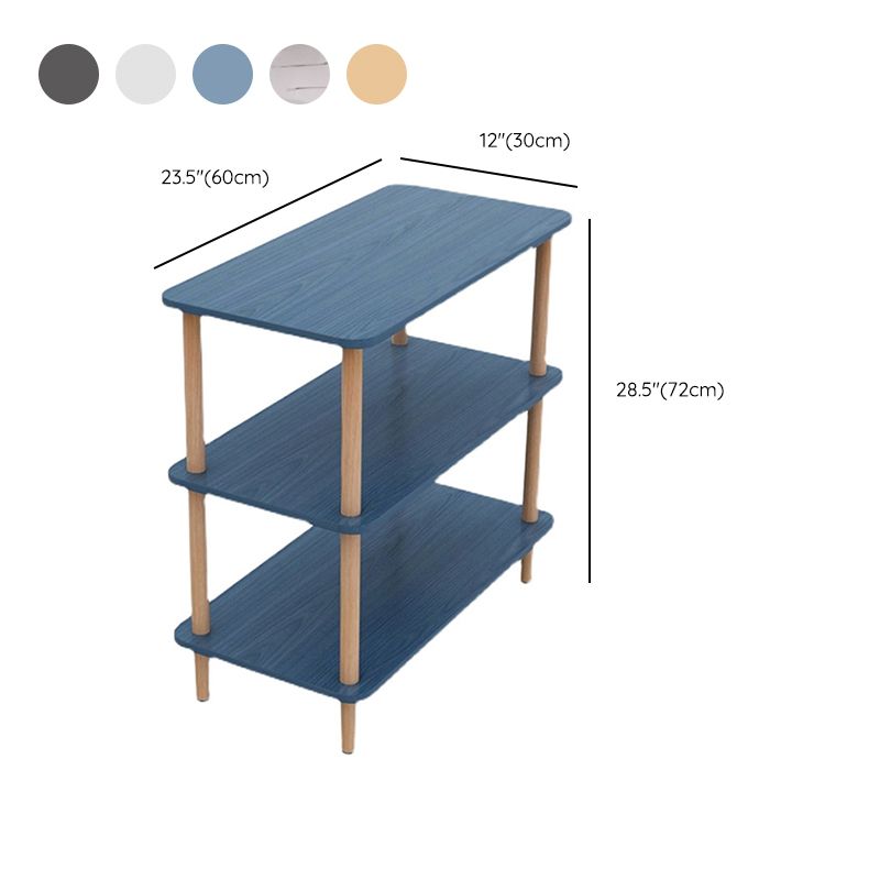 Engineered Wood 4 Legs End Table 2/3-tier Side Table for Living Room