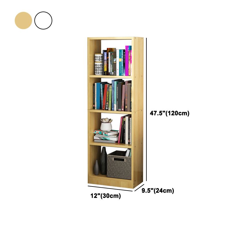 Artificial Wood Bookcase Contemporary Style Bookshelf for Home Office Study Room