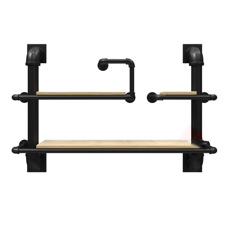 Metall schwimmende Bücherregal Industriestil Wandmontage geschlossenes Rückenregal