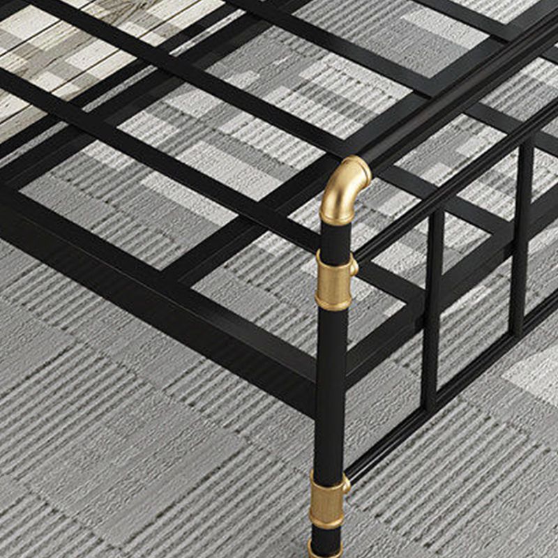 Tufted 43.3" H Bed Frame Industrial Style Metal Open-Frame Bed