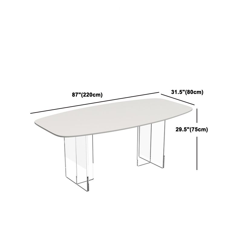 Contemporary Dining Set 1/2/4/5/6/7 Pcs Rectangle Dining Table with Windsor Chairs