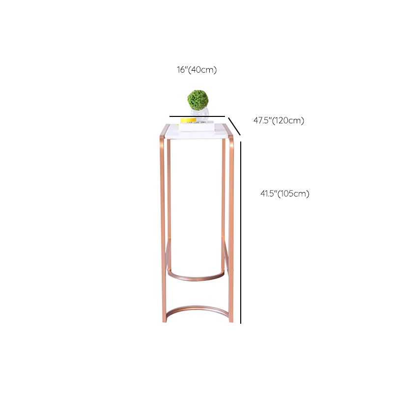 Glam Rectangular Pub Table Set 1/2 Pieces Counter Height Pub Set