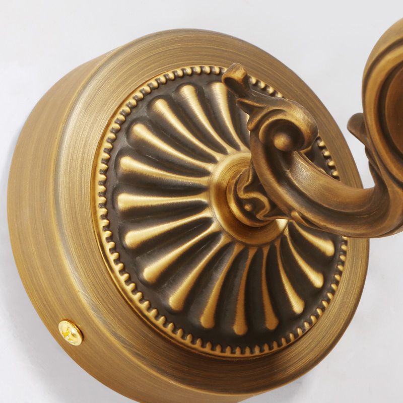 Idées d'éclairage mural à LED en forme de bâton Simplicité Métal Gold Vanity Sconce Light