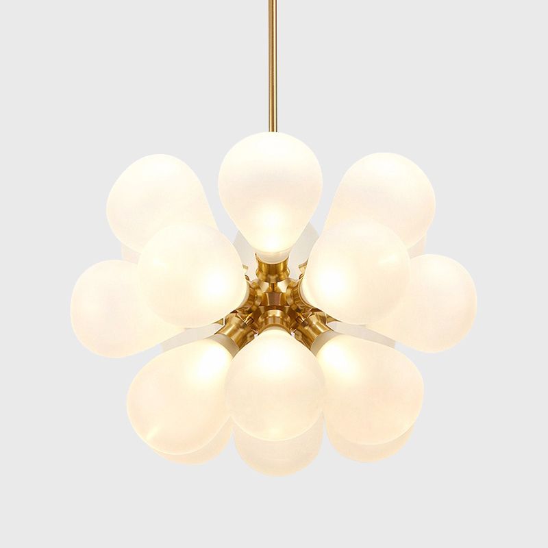 Moderner Stil Ballon Kronleuchter Glas Wohnzimmer hängen Licht in Gold