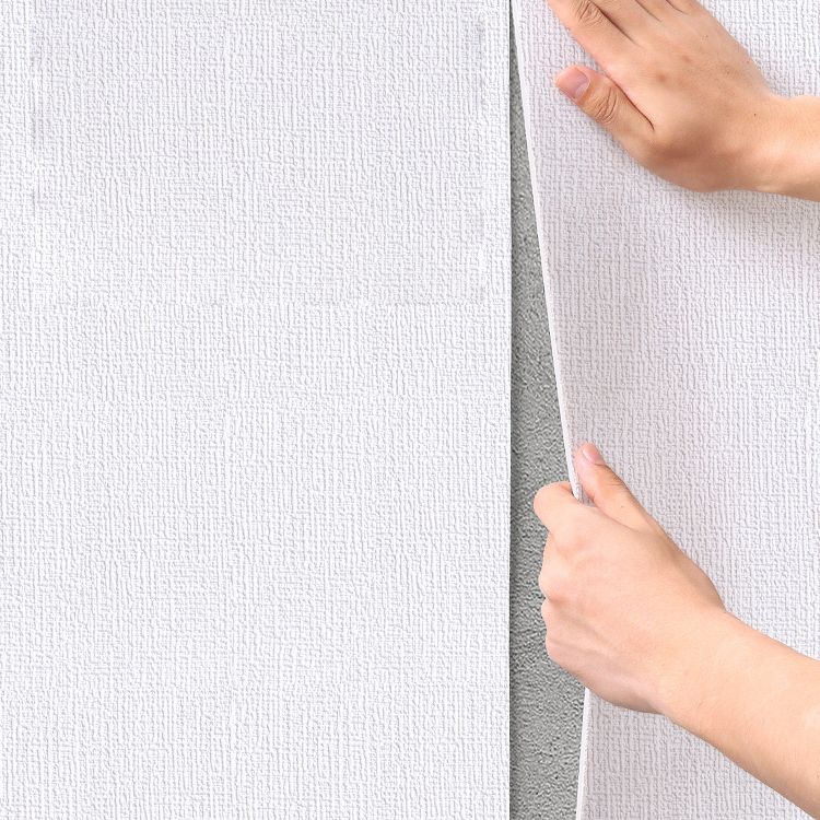 Modern Pearl Wainscoting Flax Wall Access Panel Peel and Stick Thicken Foam Baseboard