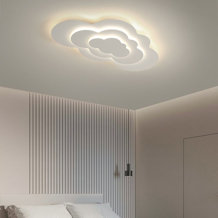 3 - Layer Matte White Flush Minimalist Ceiling Flush Lighting Fixture