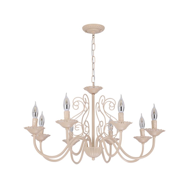 Luces de lámpara de araña únicas de lámpara colgante de metal de estilo tradicional