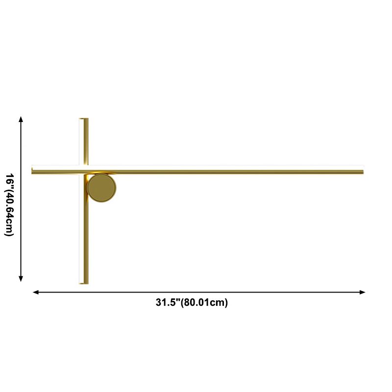 Luci di applique in alluminio in alluminio in alluminio a parete moderna a 2 luci in finitura dorata
