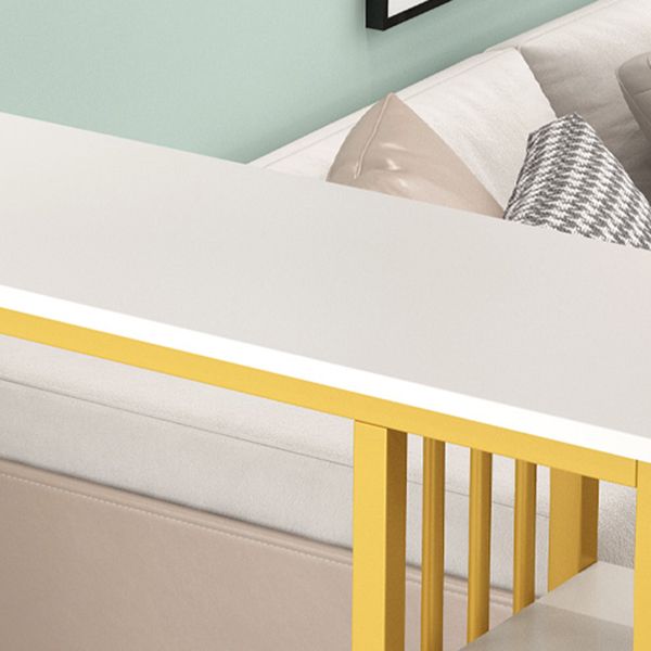 Glam Style Bar Table Set 2/3 Pcs Gold Frame Bar Table Set for Living Room