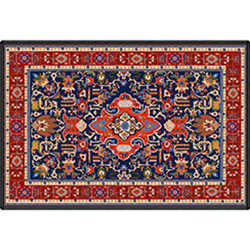 Victorian Medallion Pattern Rug Olden Moroccan Area Carpet Anti-Slip Backing Carpet for Living Room