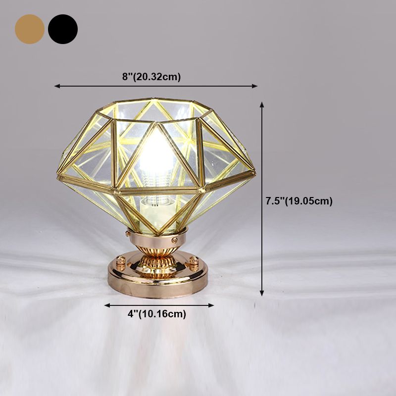Glass Semi Flush Mount Lighting Vintage Style Shaded Aisle Semi Mount Lighting