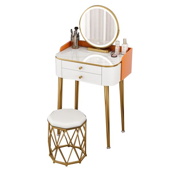 15.74" Wide Makeup Vanity Desk Glam Vanity Tables with 2 Drawers