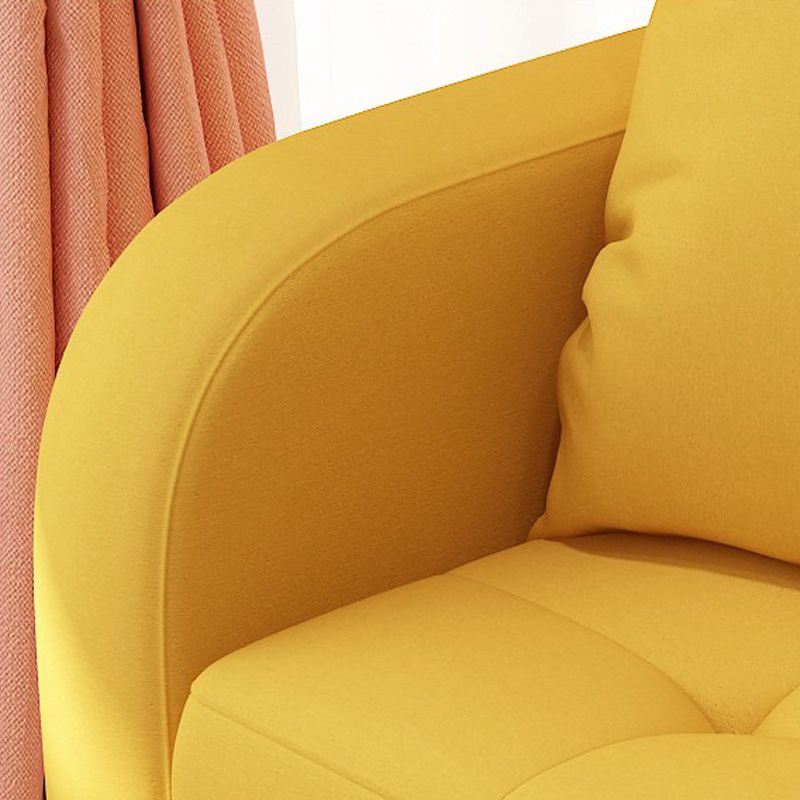 25.59'W Modern Square Arm Linen Standard Sofa for Living Room