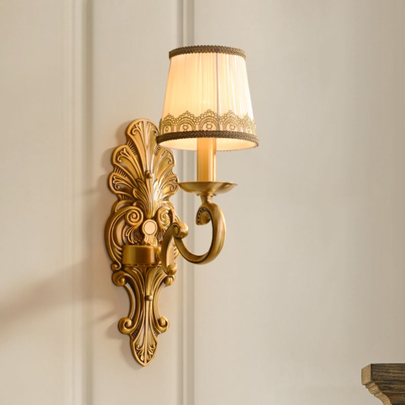 American Style Copper Vanity Light Cylinder Shape Vanity Lamp for Shower Room