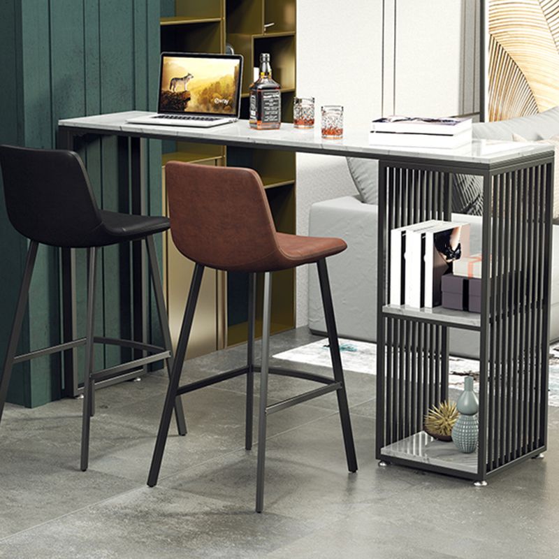 Modern Faux Marble Pub Set 1/3/4 Pieces Rectangle Bar Height Bar Set