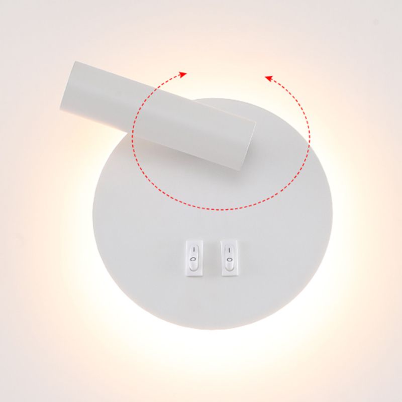 Minimalismo in metallo a parete a parete illuminazione a parete a 1 luci per la camera da letto