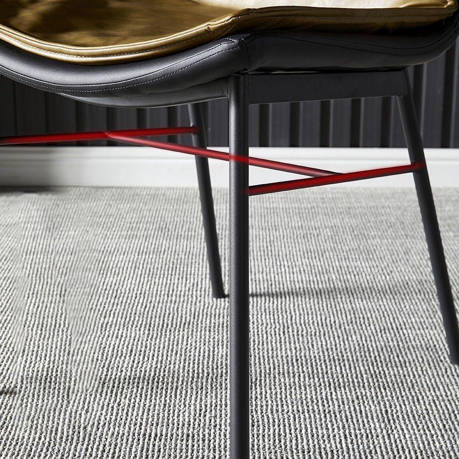 Sillas de comedor de cuero de estilo industrial, sillas laterales sin brazos con respaldo sólido para cocina