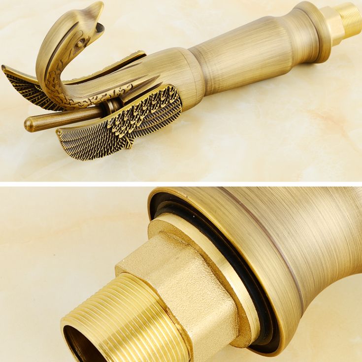 Traditional Wide Spread Bathroom Faucet 1-Handle Lavatory Faucet
