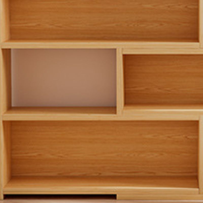 Engineered Wood Standard Bookcase Scandinavian Closed Back Bookshelf