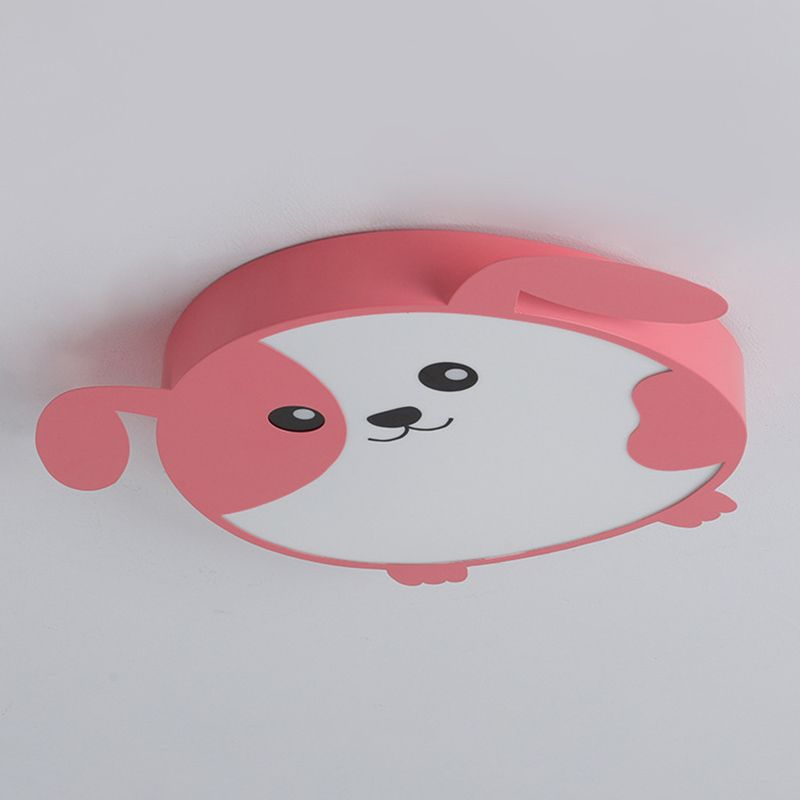 Mignon chiot LED encastré lumière minimaliste métal enfants chambre encastré plafonnier