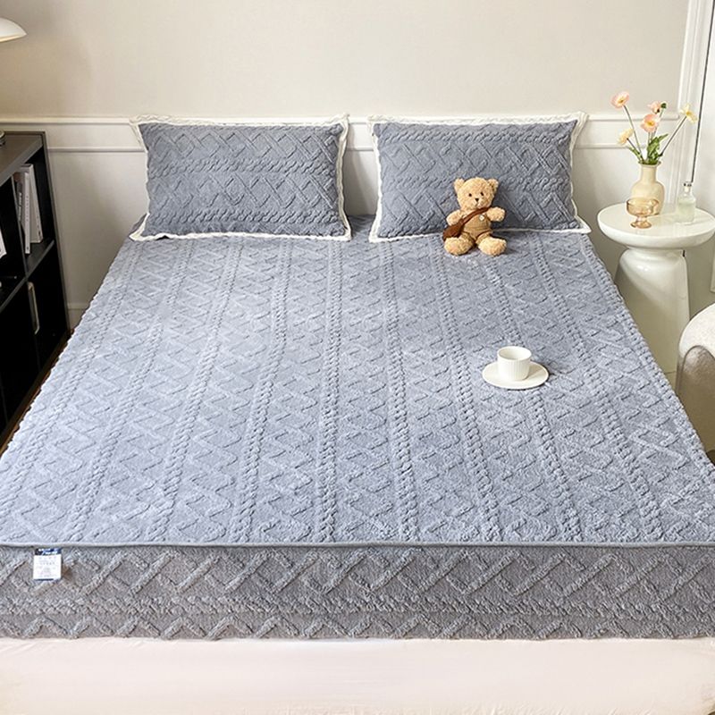 Solid Color Bed Sheet Set Soft & Smooth Flannel Bed Sheet Set