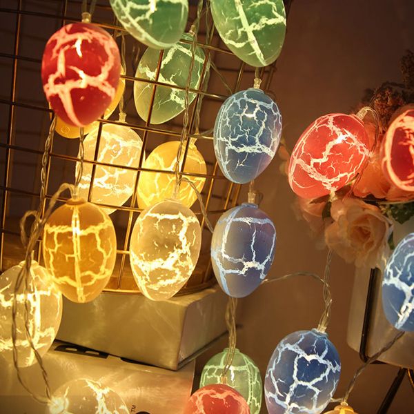 Macaron Egg Shaped String Light Plastic Bedroom LED Light Strip in Multicolored