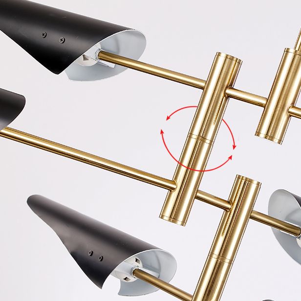 Nordic Style Metal Chandelier Geometric Shape Chandelier Pendant Lamps for Living Room