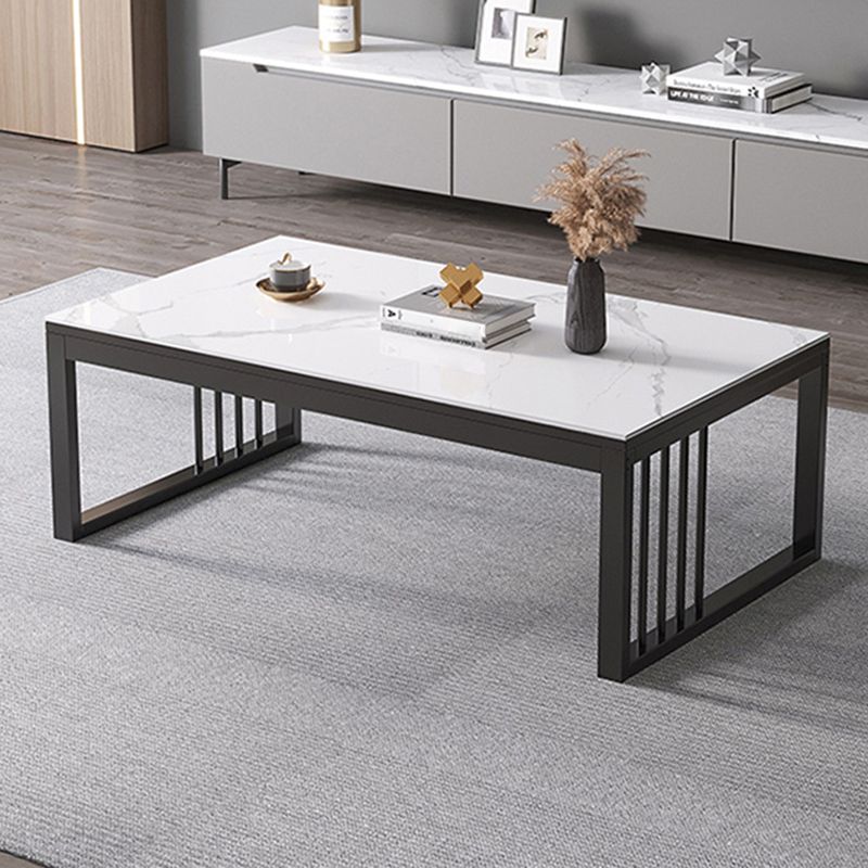 No Distressing Sled Coffee Table Rectangle Slate Single Coffee Table