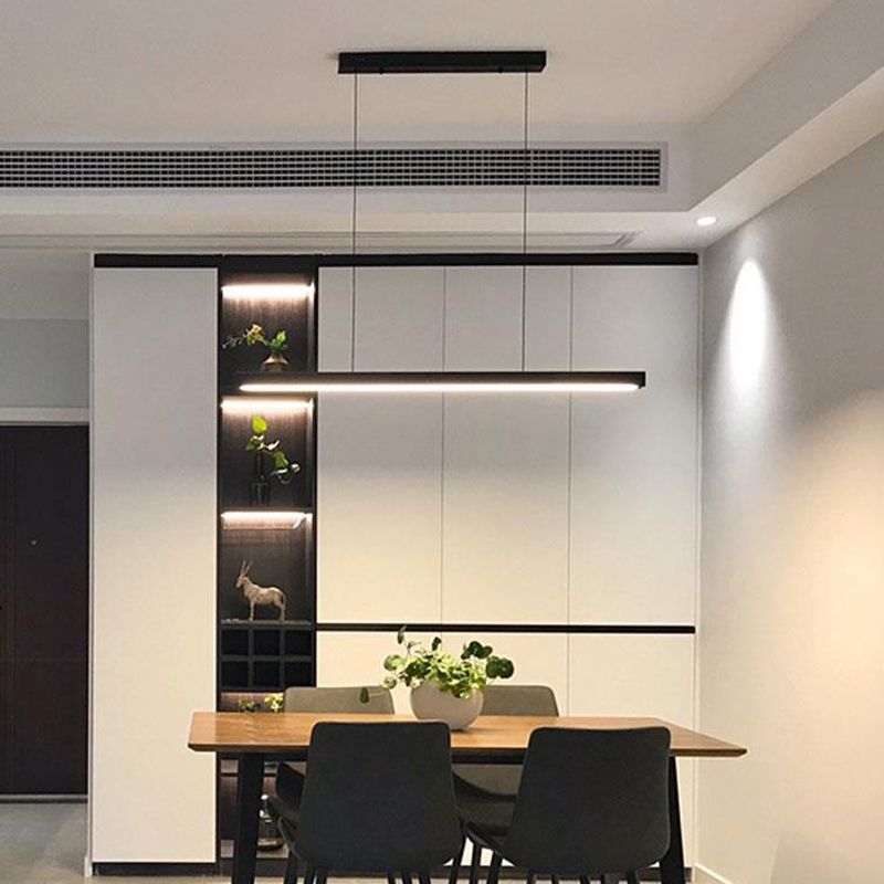LED Island Light Modern Island Hanging Light with Acrylic Shade for Dining Room