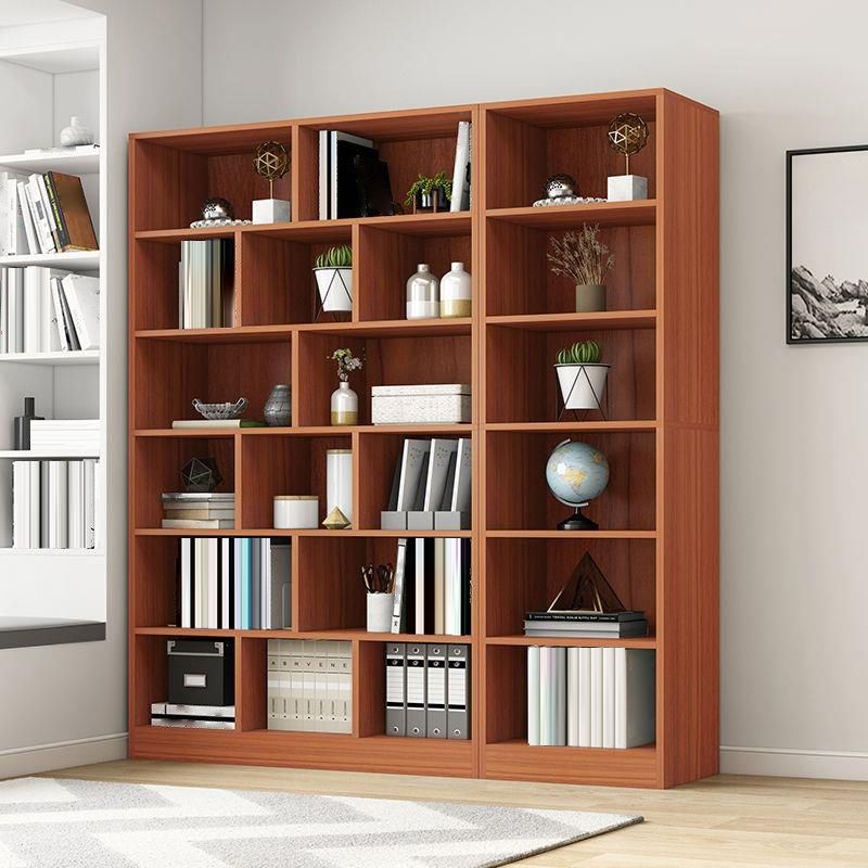 Closed Wooden Bookcase Modern Home Bedroom Living Room Standard Bookshelf