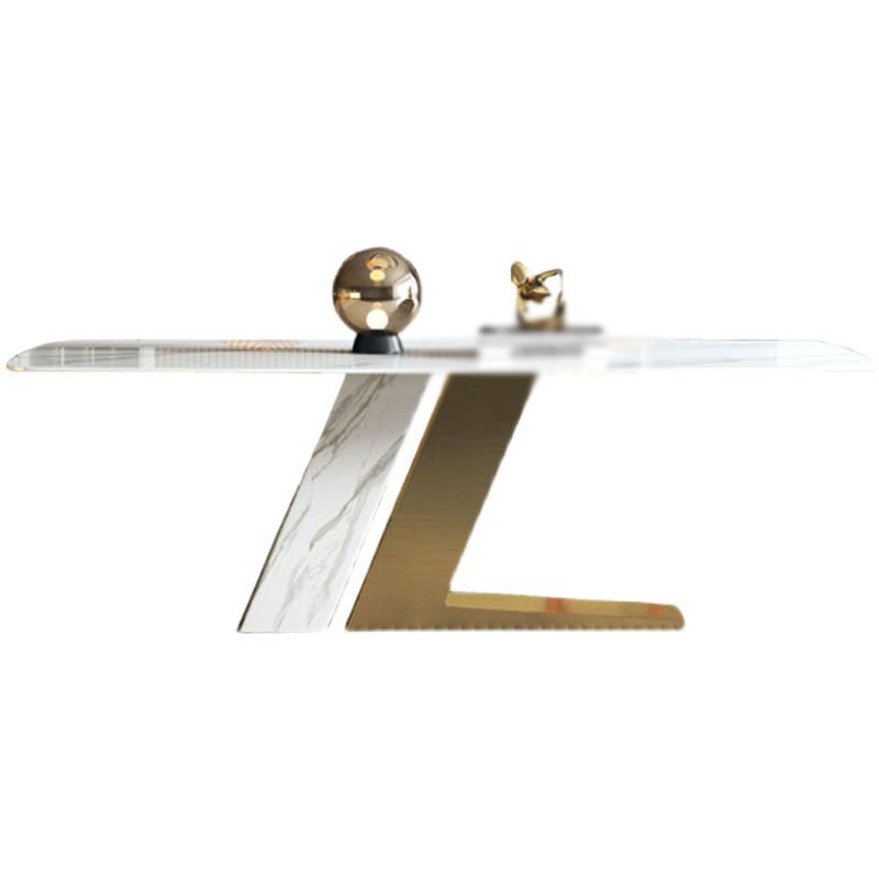 Scandinavian Design 1/4/5/7 Pieces Furniture White Sintered Stone Dining Table Set