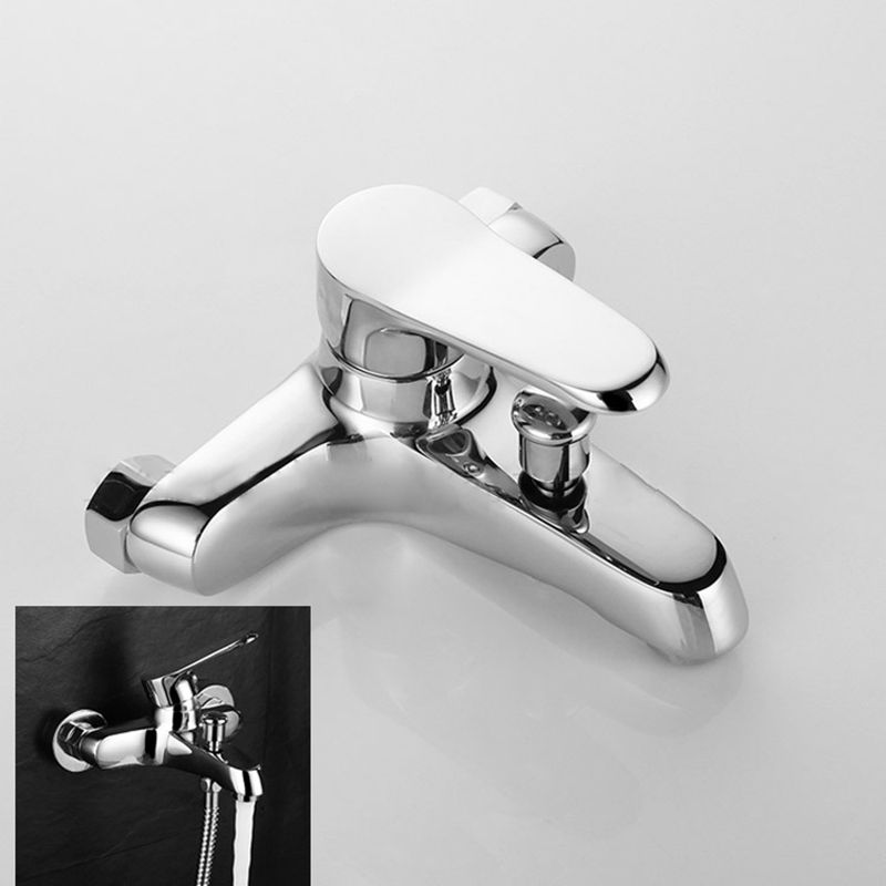 Bathroom Tub Spout Wall Mounted Hand Shower Fixed Bathtub Faucet