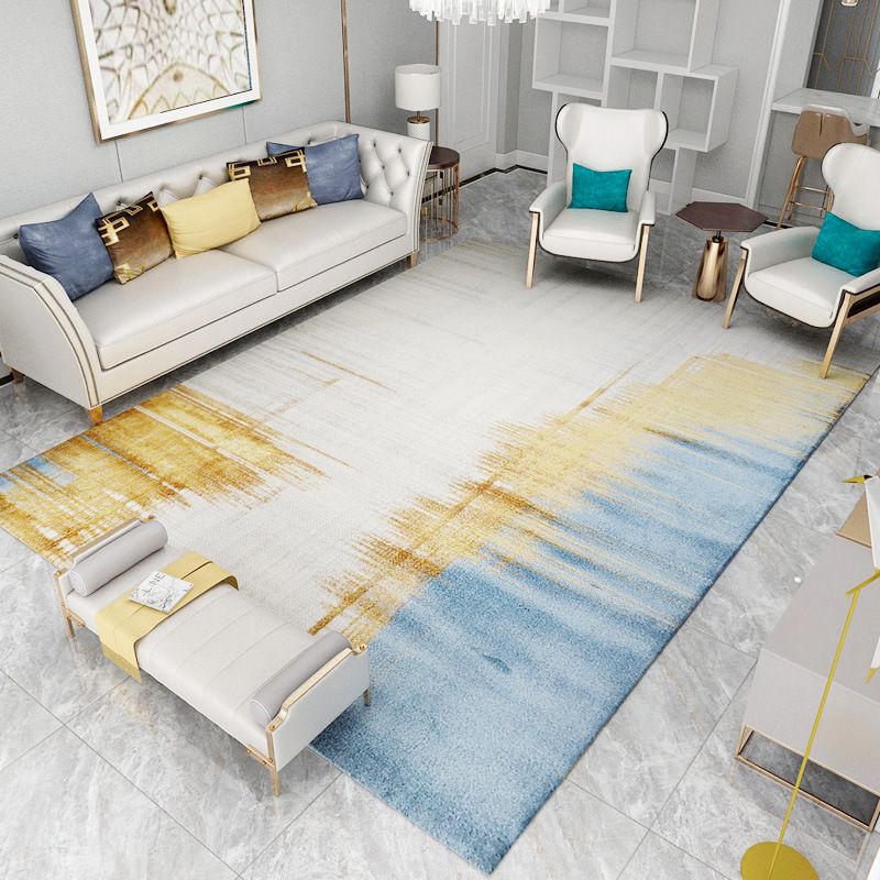 Modern Carpet Abstract Pattern Area Rug Stain Resistant Rug for Sitting Room