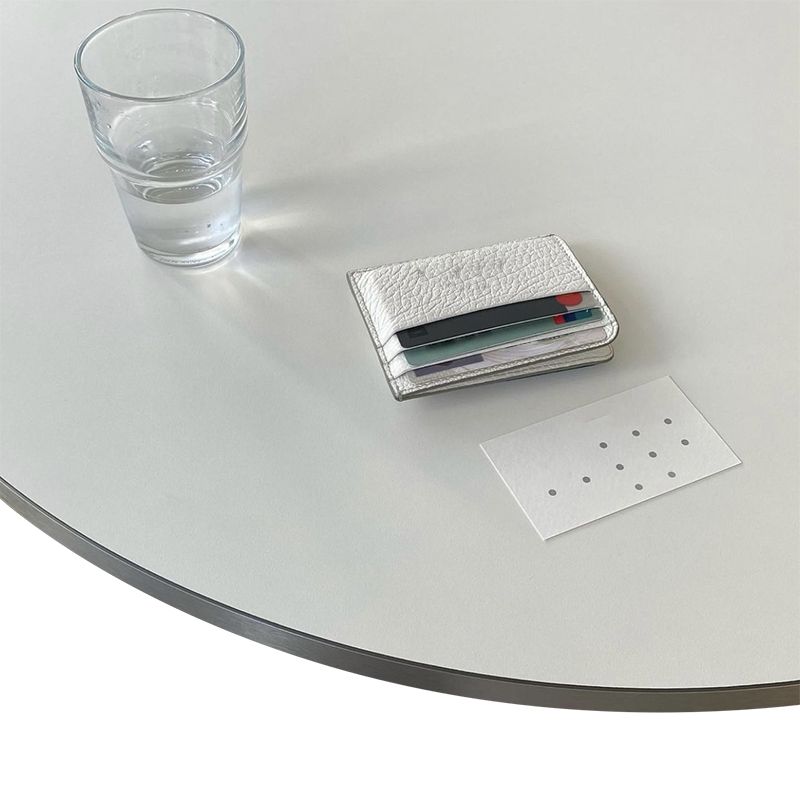 Modern MDF Round Dining Table Standard White Dining Table with Pedestal Base