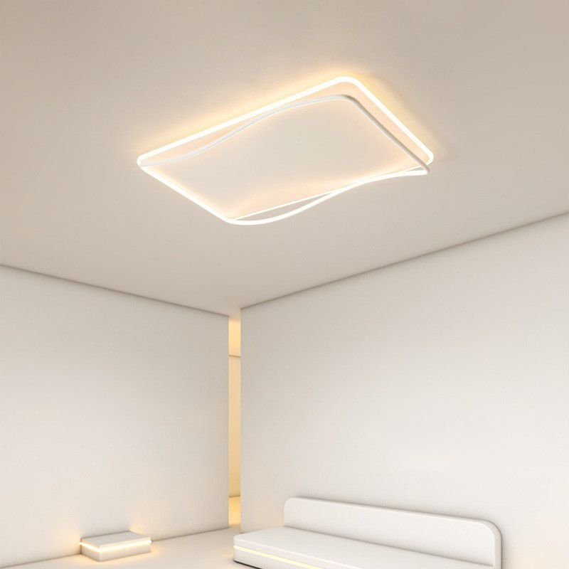 Geometric Flush Light Modern Metal 1 Light Flush Mount Light Fixture