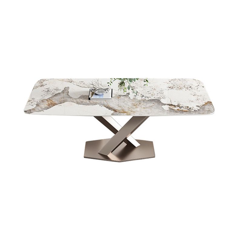 Glam Dinette Set with White Chairs 1/4/5/7 Pieces Glossy White Dining Table Set