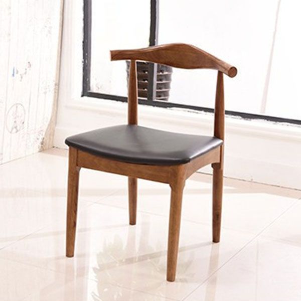 Industrial Upholstered Dining Side Chair Wood Dining Chair for Dining Room