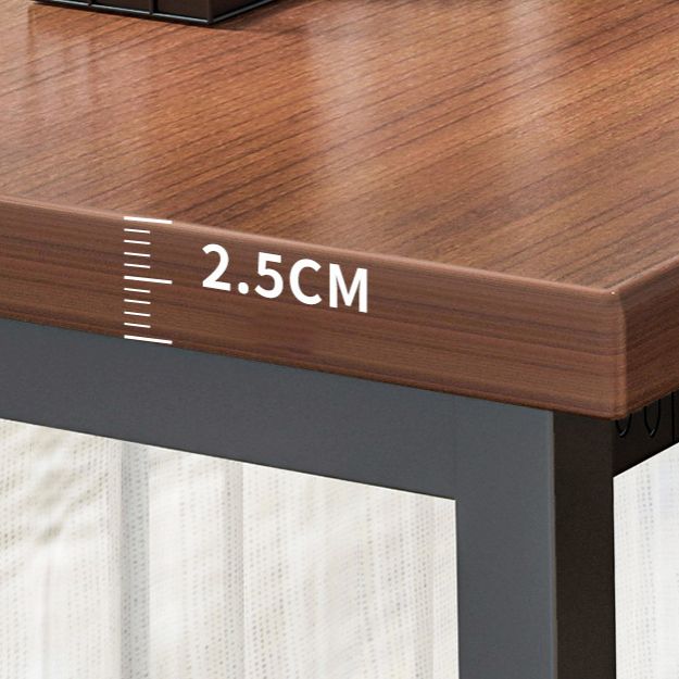 Industrial Wooden Bistro Bar Table Rectangle Metal Base Bar Table