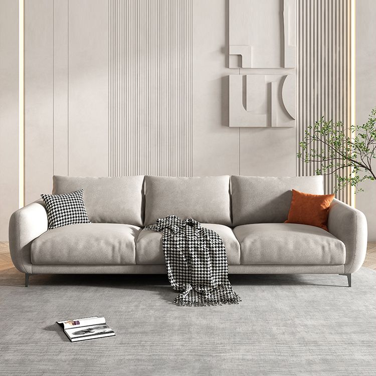 Pillow Back 3-seater Sofa with Square Arm for Living Room 35.43" High