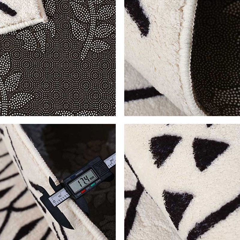 Boho Seamless Patterned Rug Multi-Color Synthetics Carpet Anti-Slip Stain Resistant Machine Washable Rug for Living Room